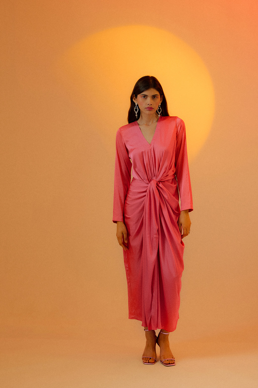 Echo Candy Pink Midi Dress