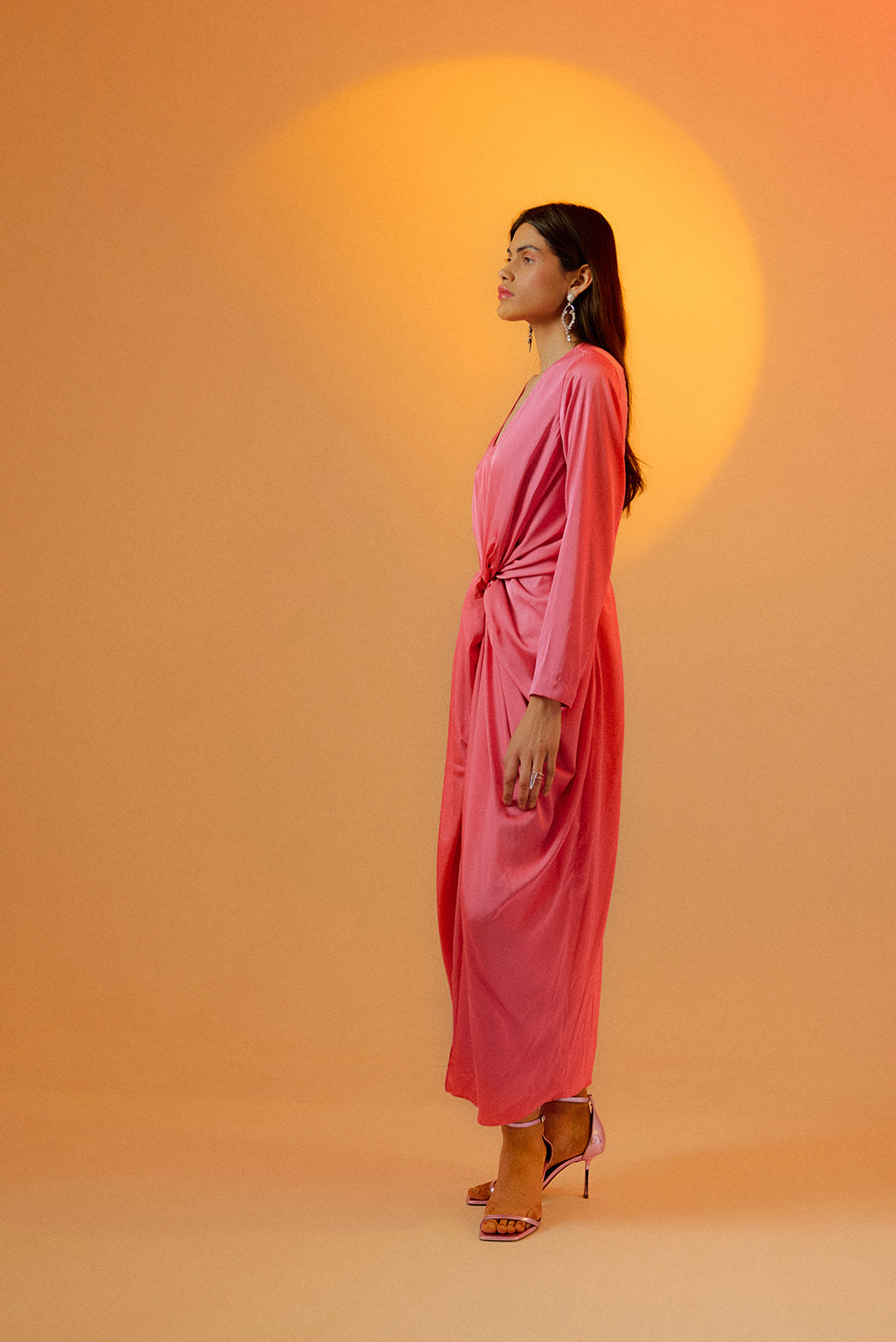 Echo Candy Pink Midi Dress