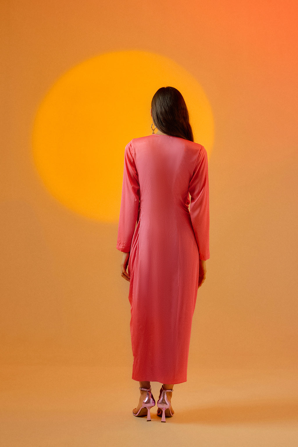 Echo Candy Pink Midi Dress