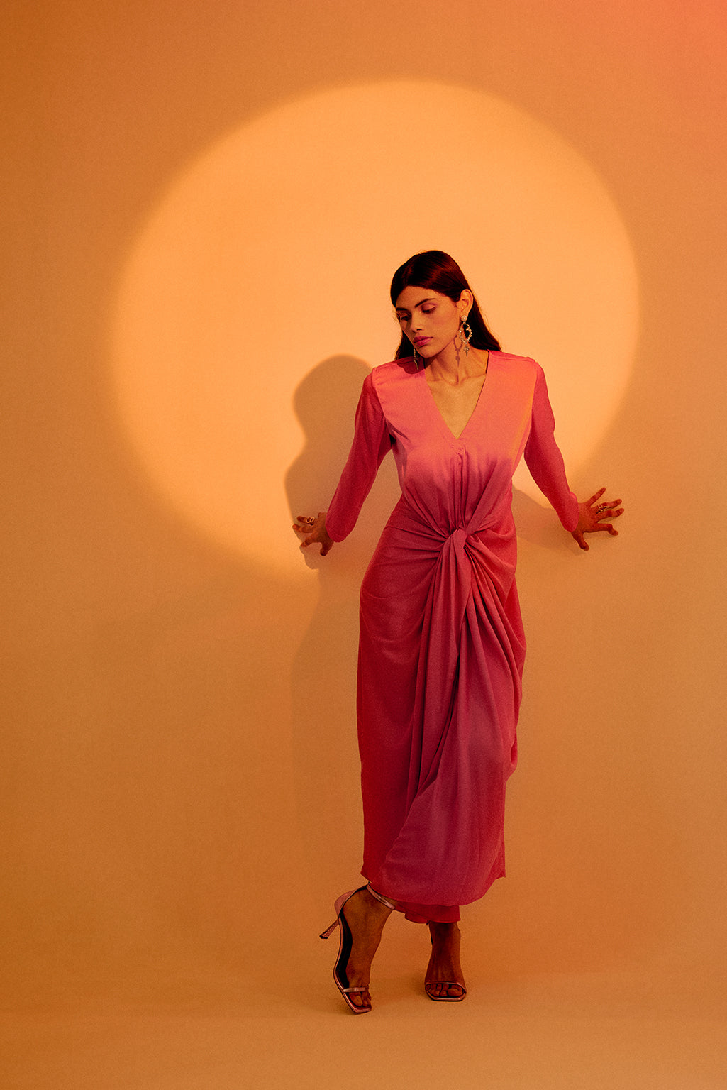 Echo Candy Pink Midi Dress