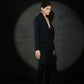 Echo Black Cowl Blazer + Pant Set