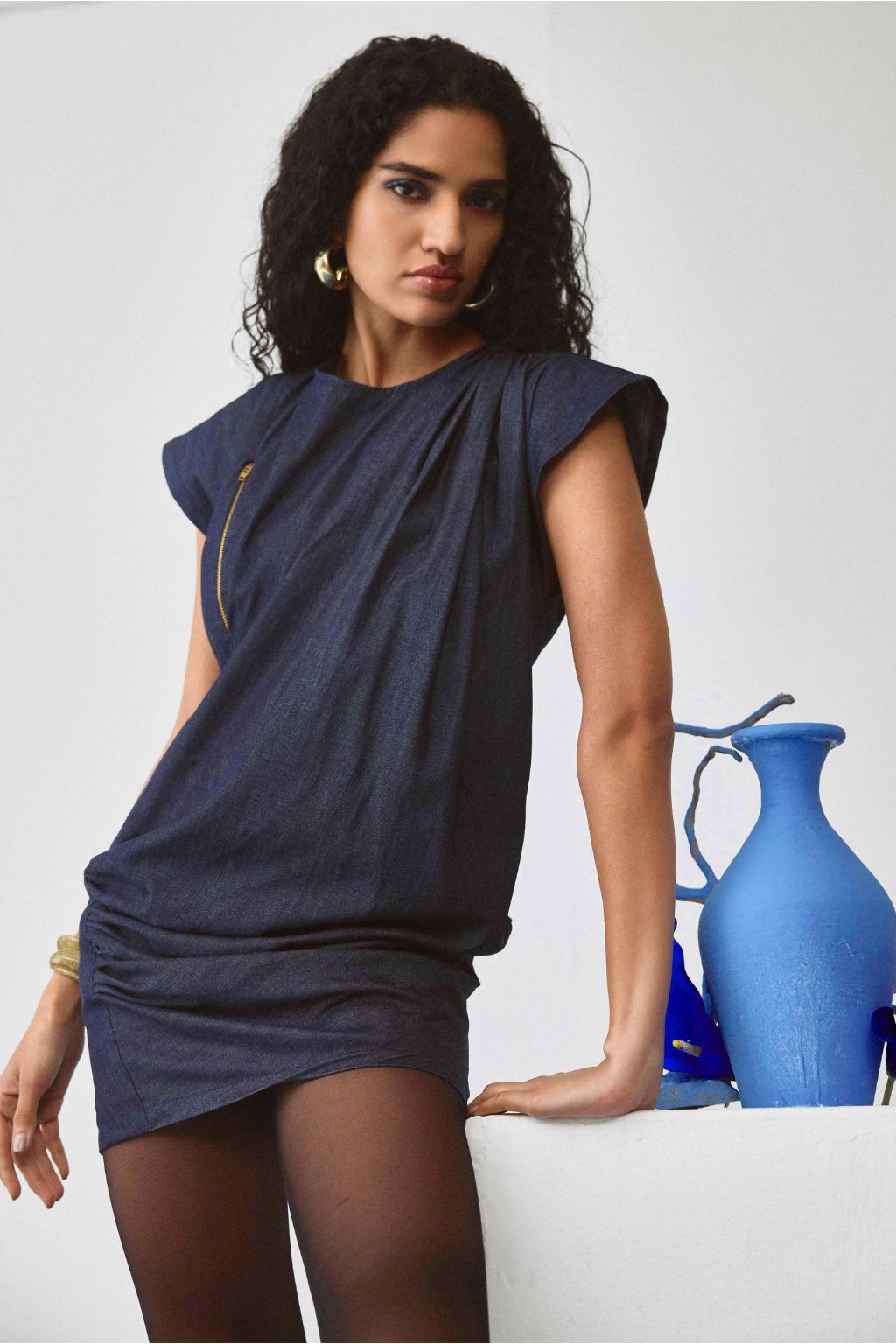 Echo Reed Denim Dress