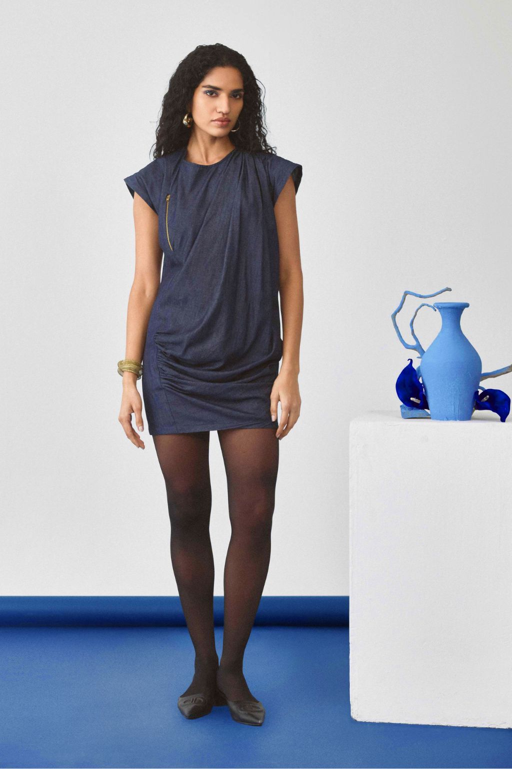 Echo Reed Denim Dress