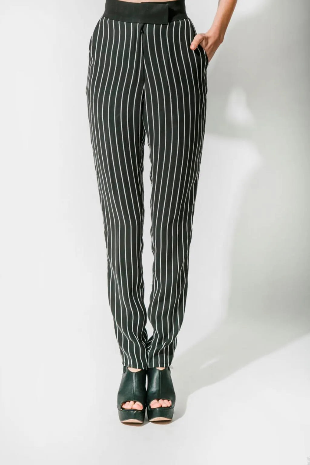 Black Stripe Pant