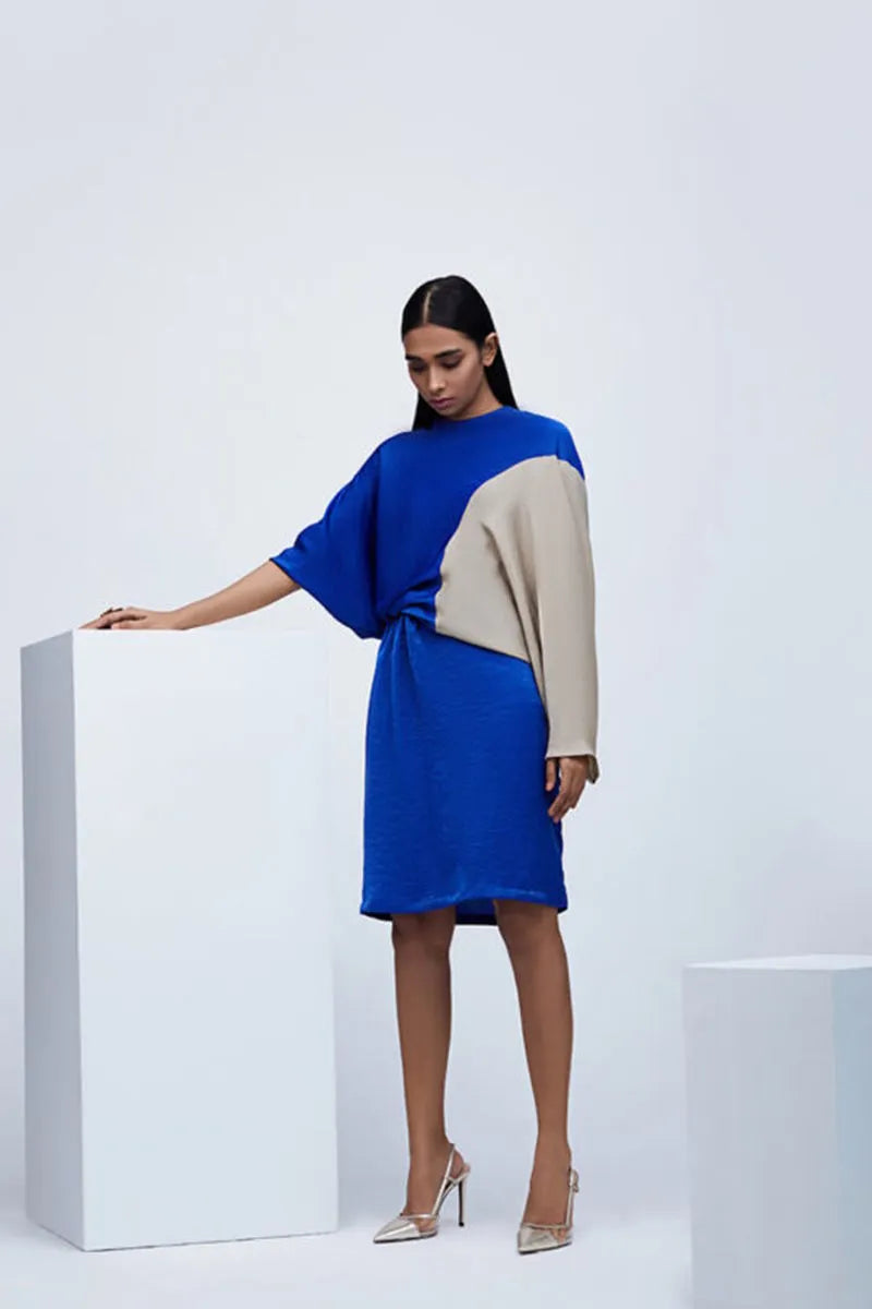 Echo Blue-beige Regenerate Dress