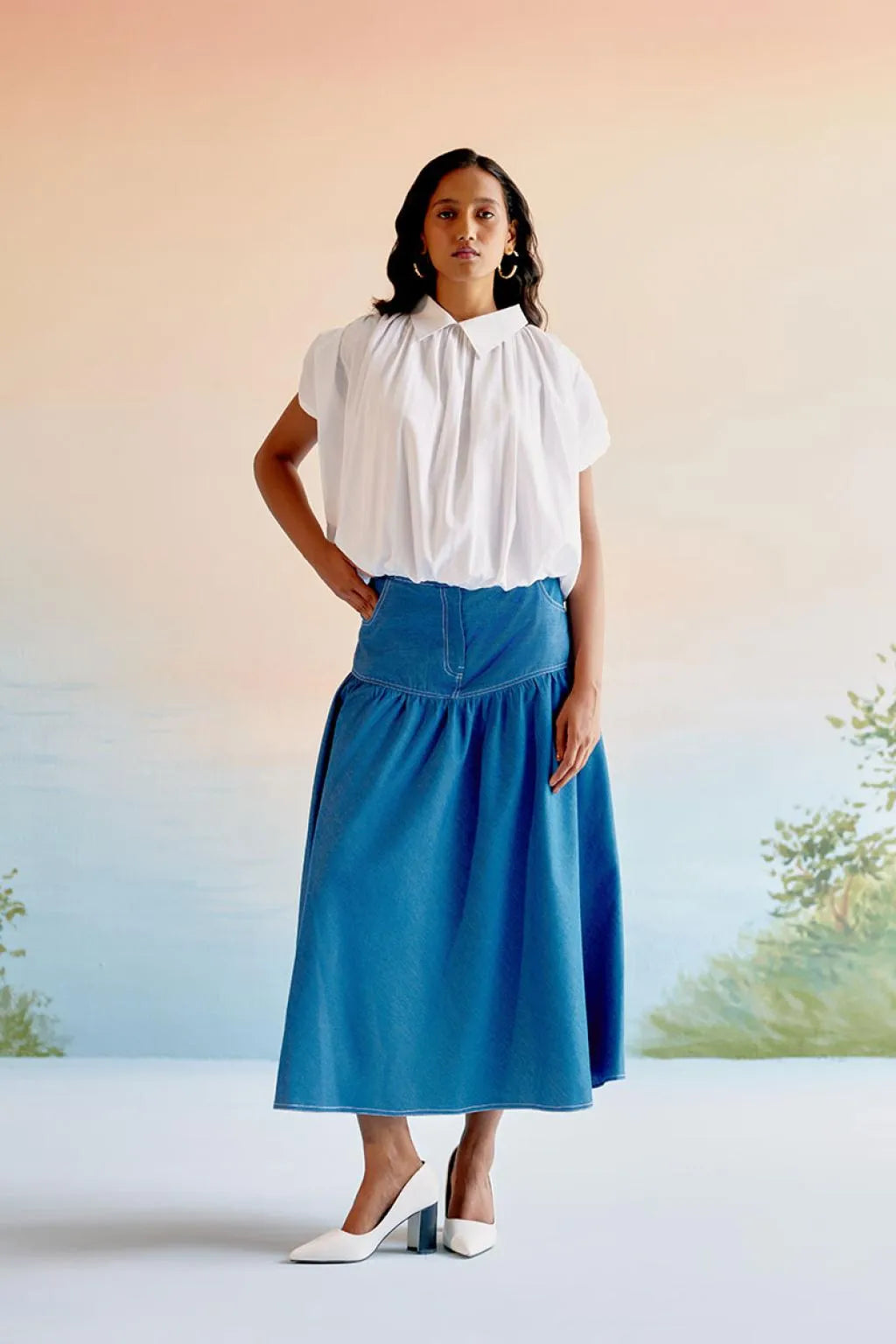 Echo Denim Skirt