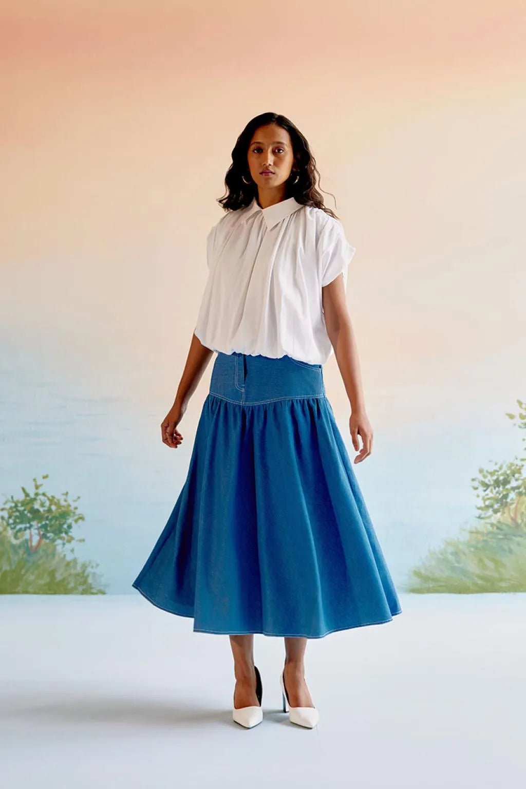 Echo Denim Skirt