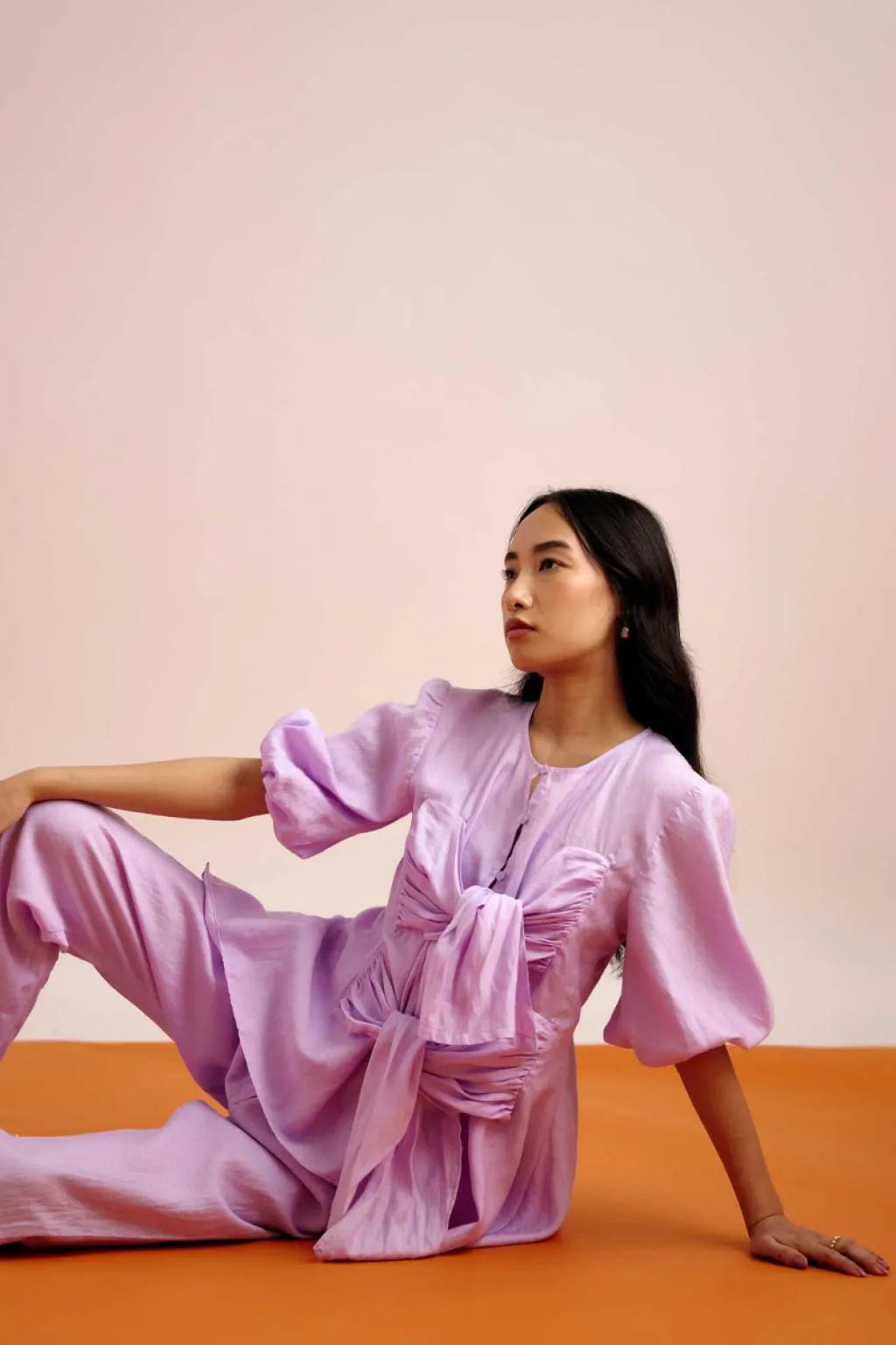 Echo Lilac Tieup Top