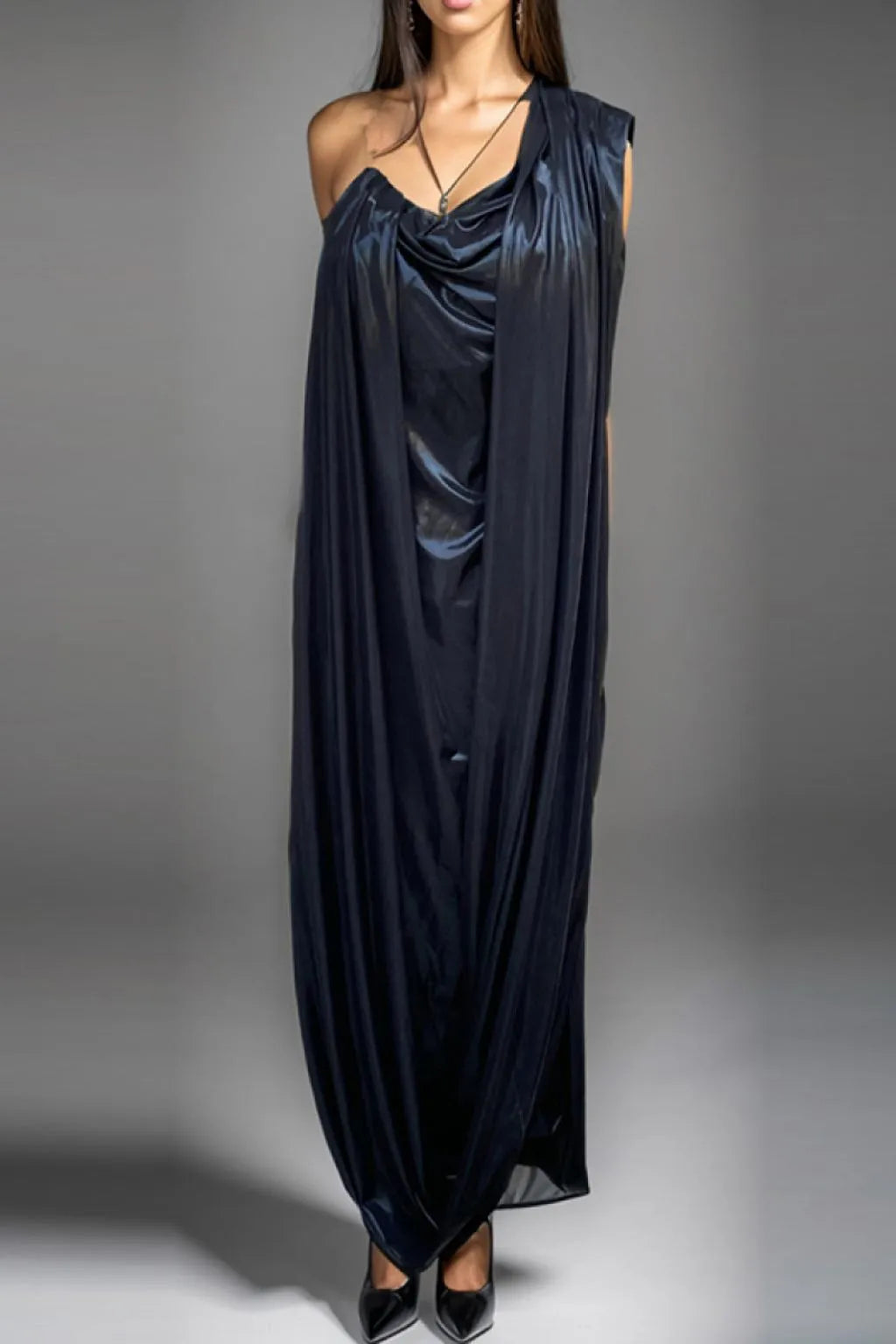 Echo Off shoulder Sari Dress