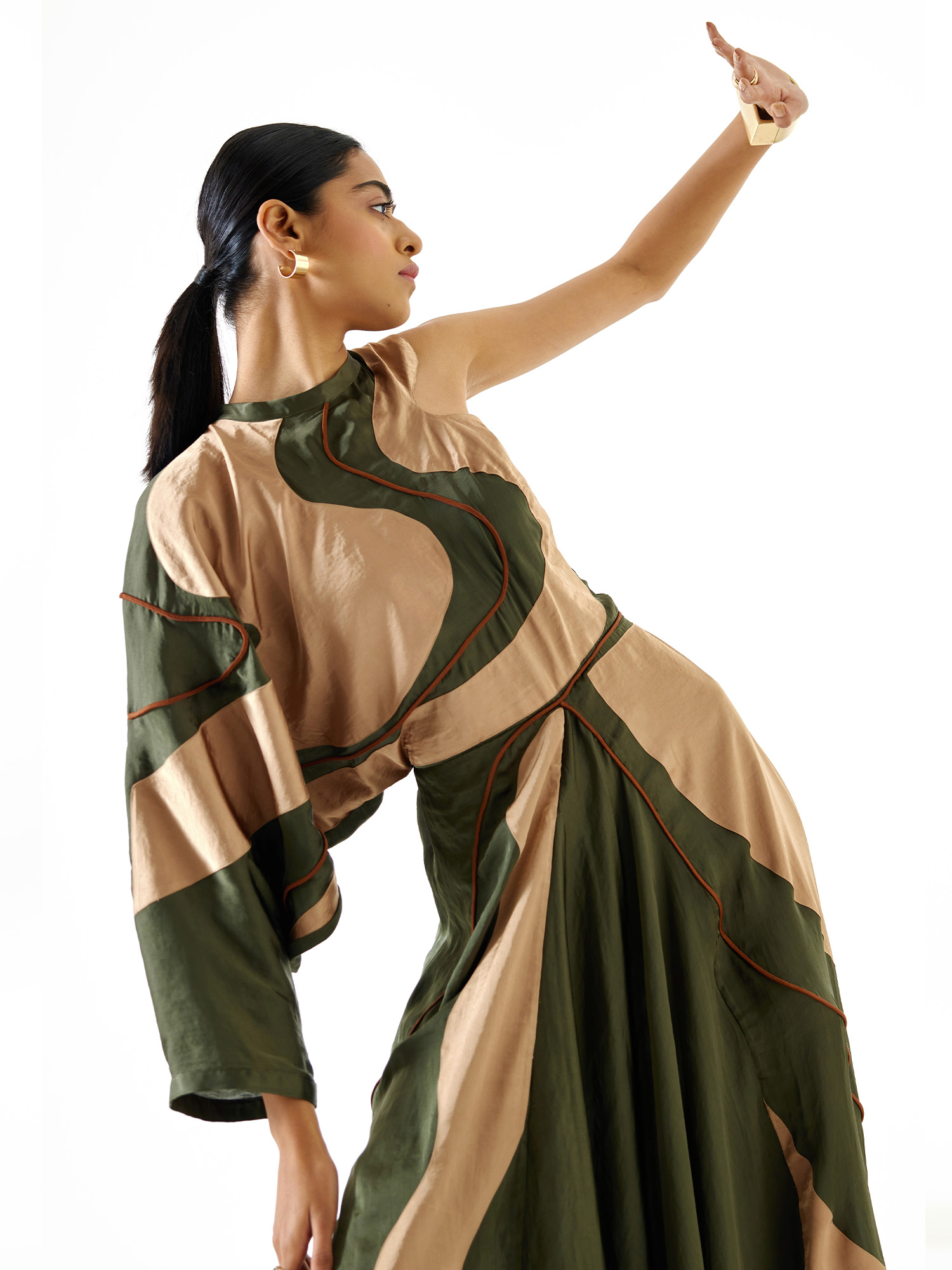 Echo River Green Gold Dress – Online Shopping For Woman